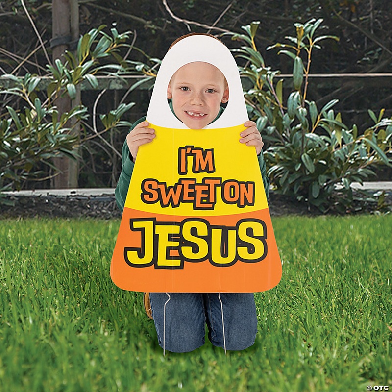16 x 24 Religious Candy Corn Stand-In Yard Sign