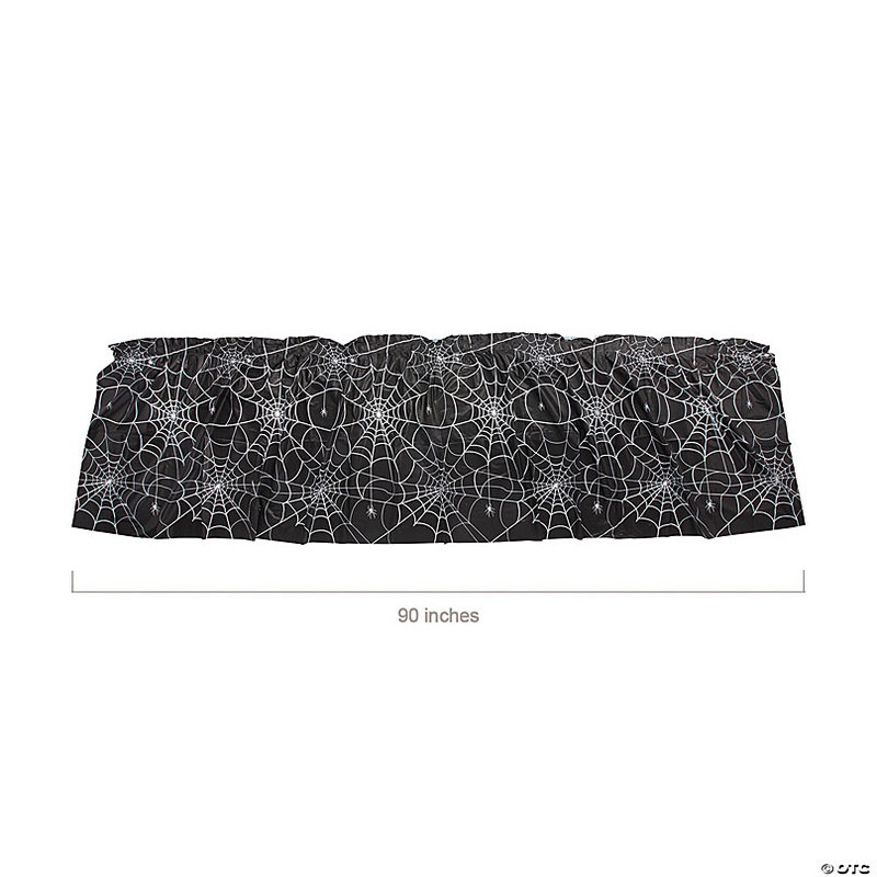 90 x 29 Trunk-or-Treat Black & White Spider Web Plastic Bumper Cover