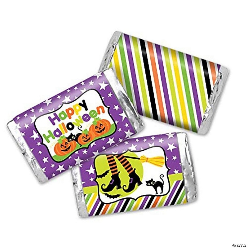 AmandaCreation Goblins and Witches Mini Candybar Wrappers 45pc.