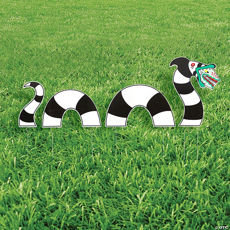 Beetlejuice Sand Worm Yard Sign Set - 4 Pc.