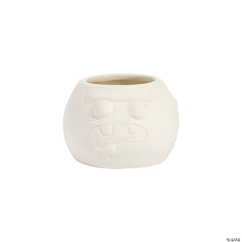 DIY Mini Ceramic Zombie Planters  12 Pc.