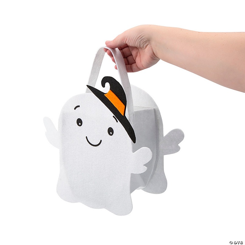 Felt Ghost Trick-or-Treat Bucket