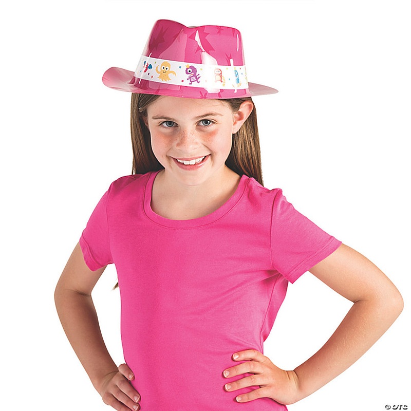 Kids Cute Monster Fedora Hats - 12 Pc.