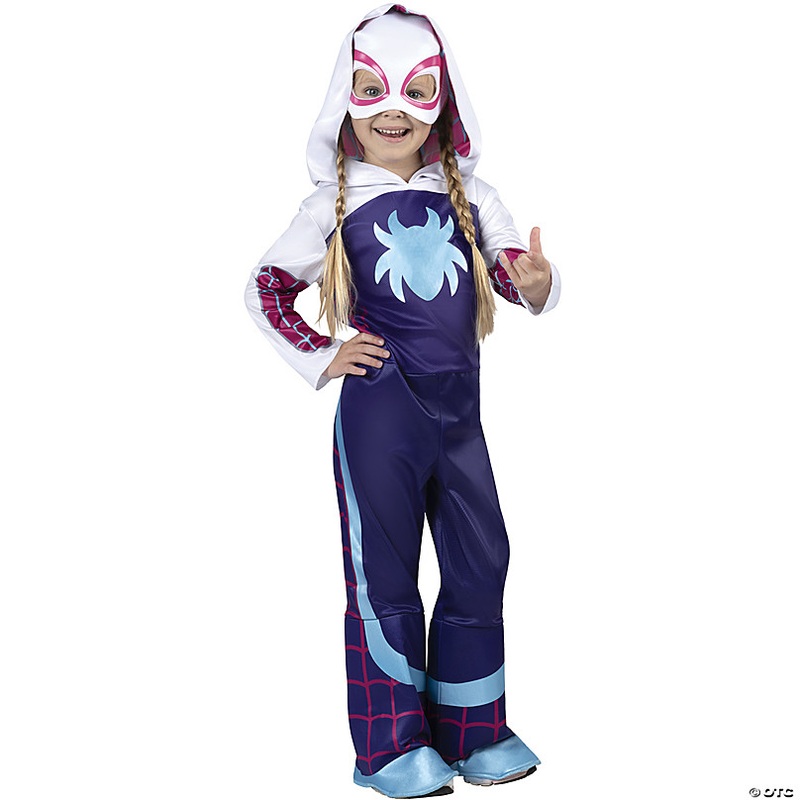 Toddler Marvel Ghost Spider Gwen Jumpsuit Costume - 3T-4T