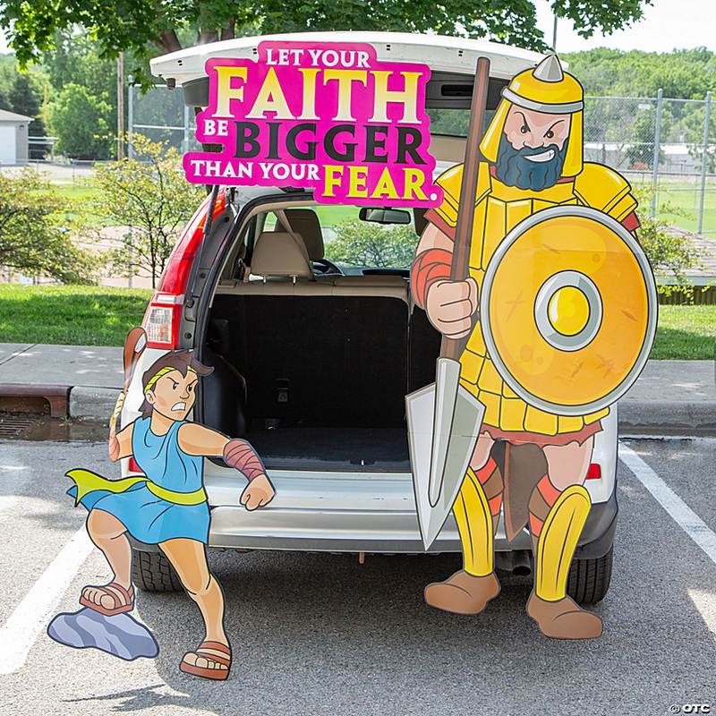 Value Religious Defeat Goliath Trunk-or-Treat Decorating Kit - 6 Pc.