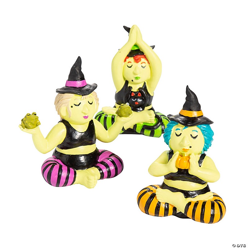 Yoga Witch Tabletop Decorations - 3 Pc.