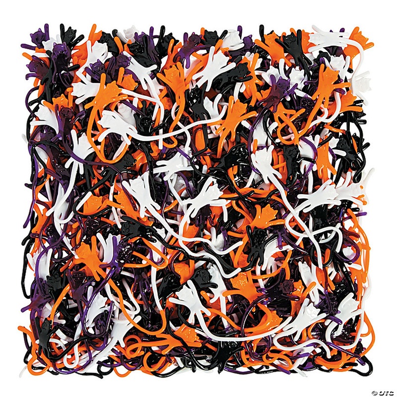 8 Bulk  504 Pc.Orange, Purple, Black & White  Sticky Cat Toys