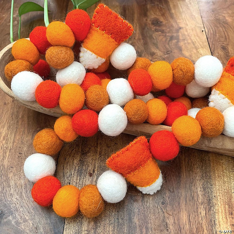 Candy Corn Felt Garland 6ft