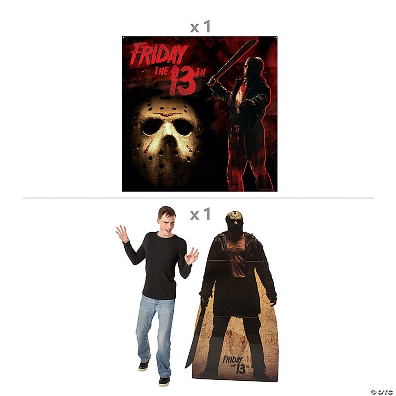 Friday the 13th Backdrop & Stand-Up Decorating Kit - 2 Pc.
