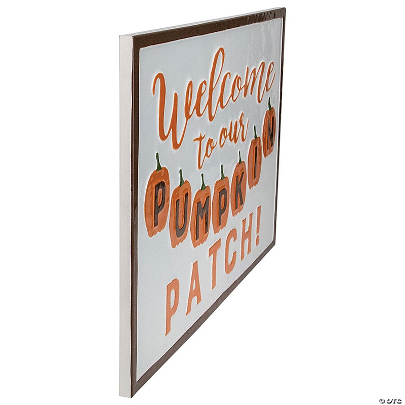 Northlight 20 Welcome To Our Pumpkin Patch! Autumn Metal Wall Decor