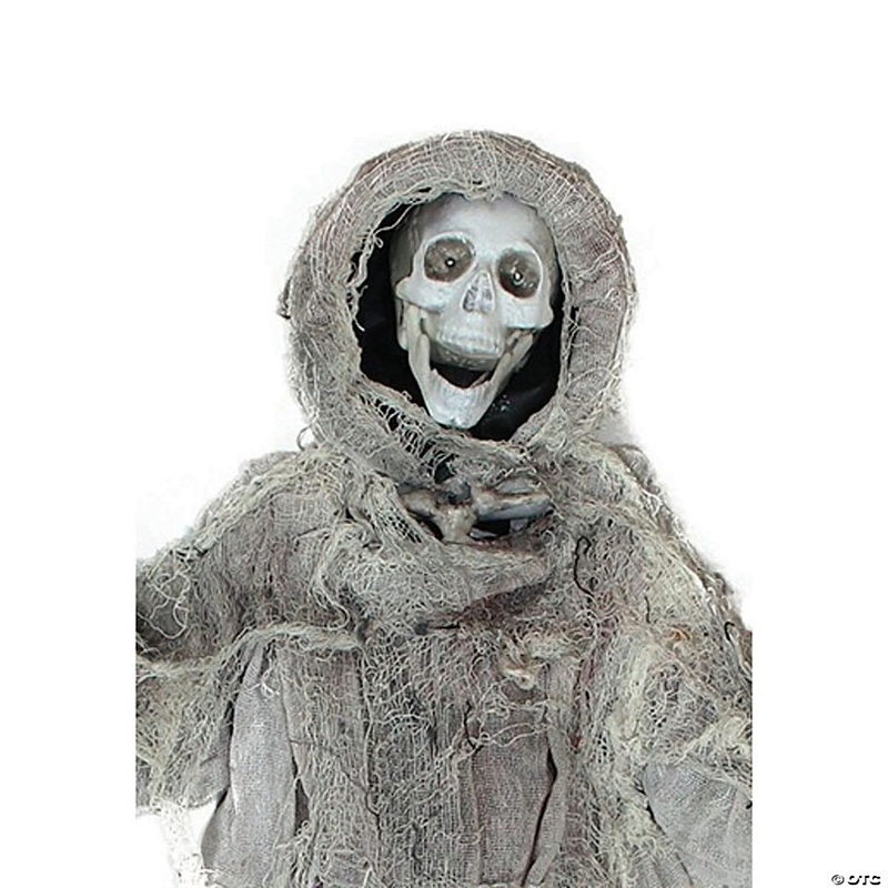 Northlight 36 Gray Touch Activated Hanging Death Reaper Halloween Decor