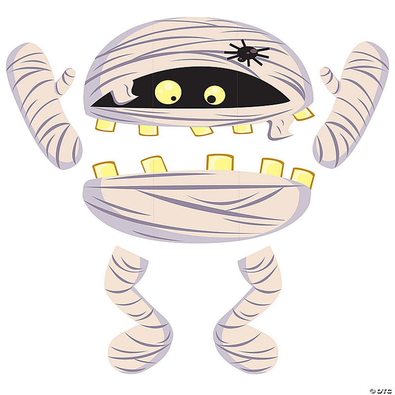 Value Mummy Trunk-or-Treat Cardstock Decorating Kit - 6 Pc.