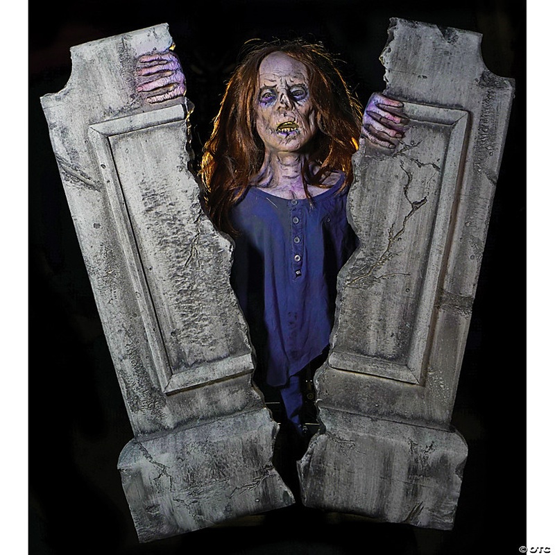 Zombie Cracking Crypt Static Prop