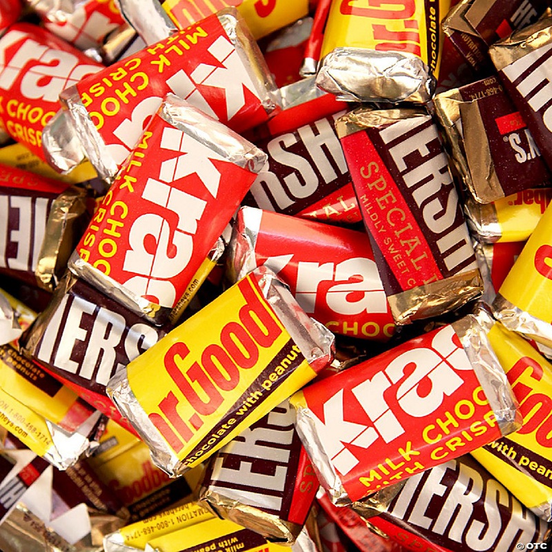 114 Pcs Halloween Candy Party Favors Hershey's Miniatures Chocolate - Cute Mix