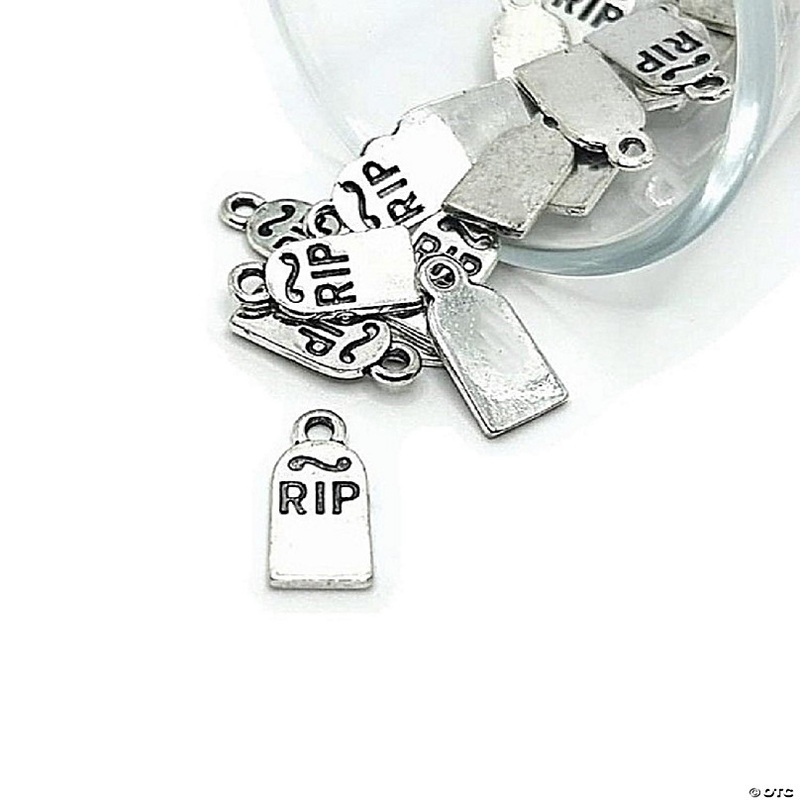 20 Pcs Halloween RIP Tombstone Charms