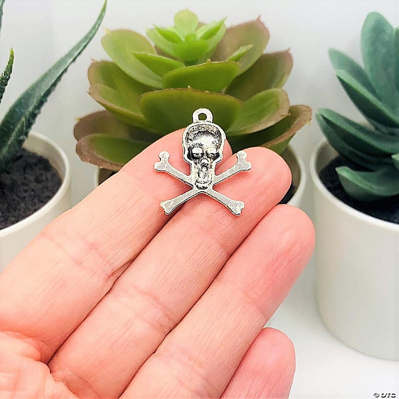 20 Pcs Skull and Bones Pirate Charms