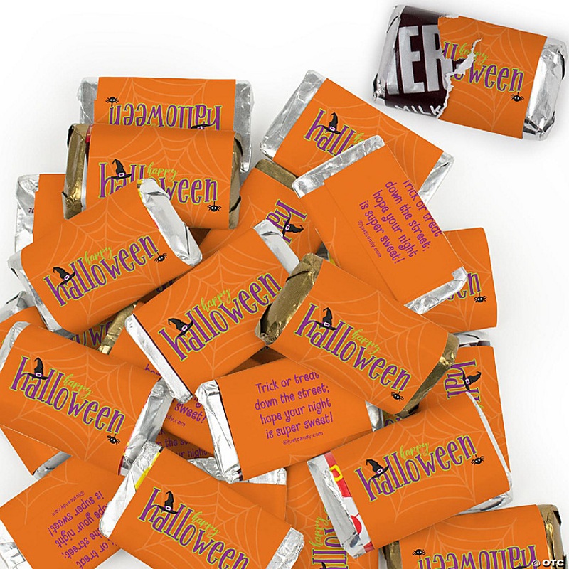 68 Pcs Halloween Candy Party Favors Hershey's Miniatures Chocolate - Spirit