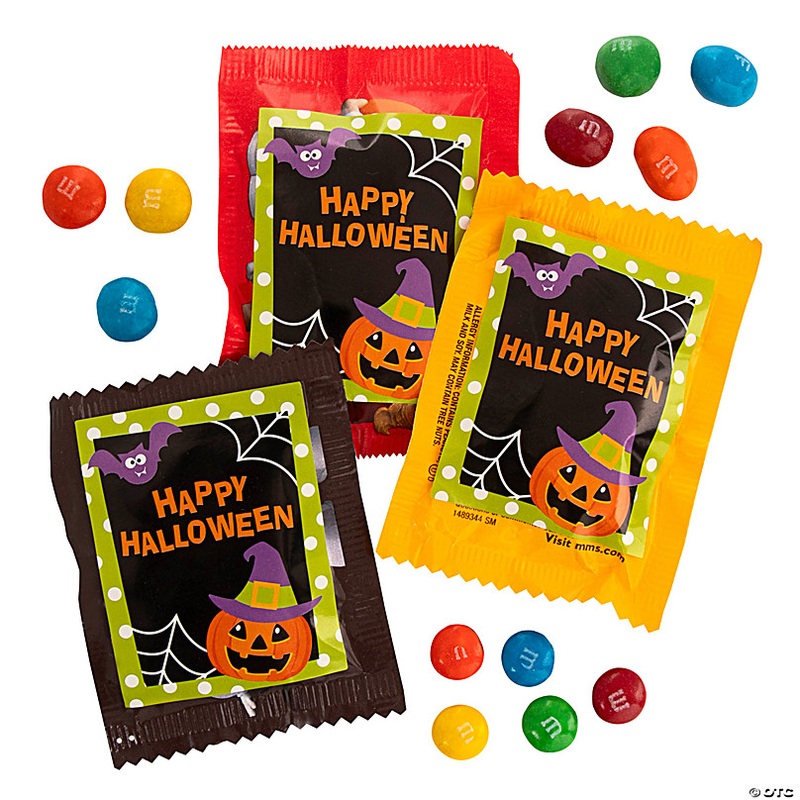 M&Ms Milk Chocolate Fun Size Variety Pack with Halloween Stickers - 35 Pc.