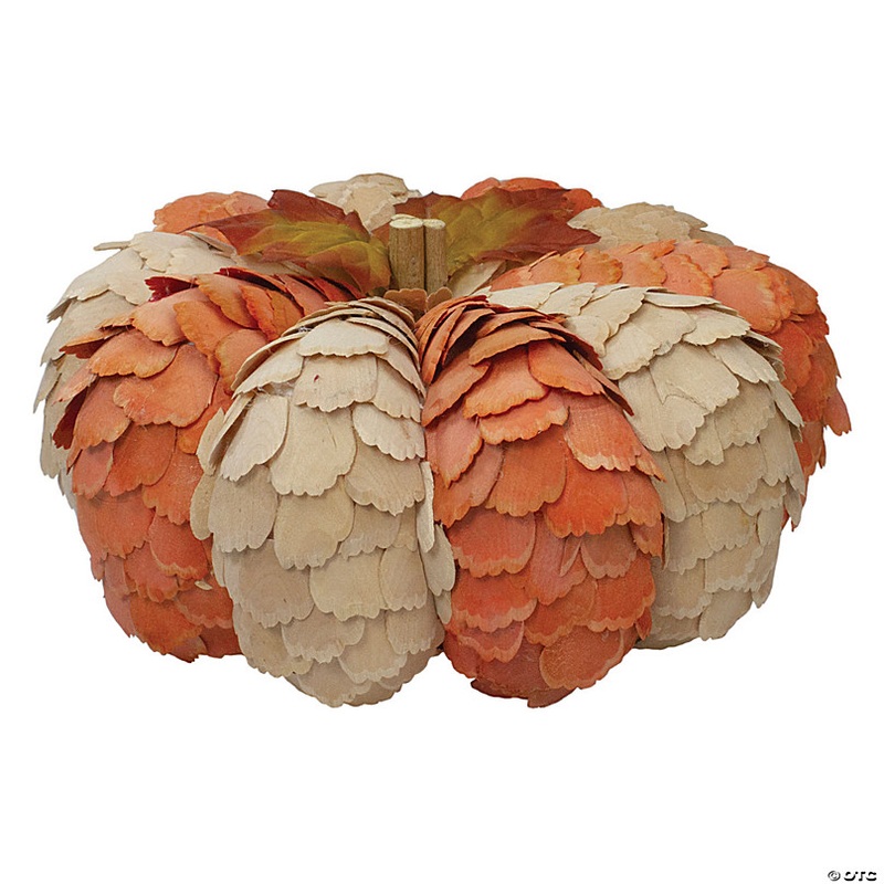Northlight 10 Brown and Orange Autumn Harvest Tabletop Pumpkin