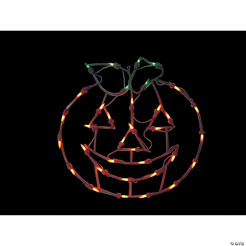 Northlight 14 Lighted Jack-O-Lantern Halloween Double Sided Window Silhouette Decoration