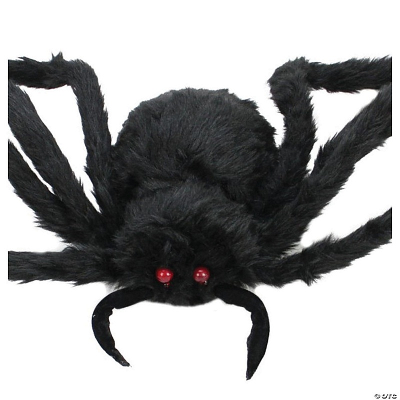 Northlight 48 Black Spider with LED Flashing Eyes Halloween Decor