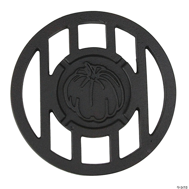 Northlight 5.5 Black Harvest Inspired Pumpkin Halloween Grill Accessory