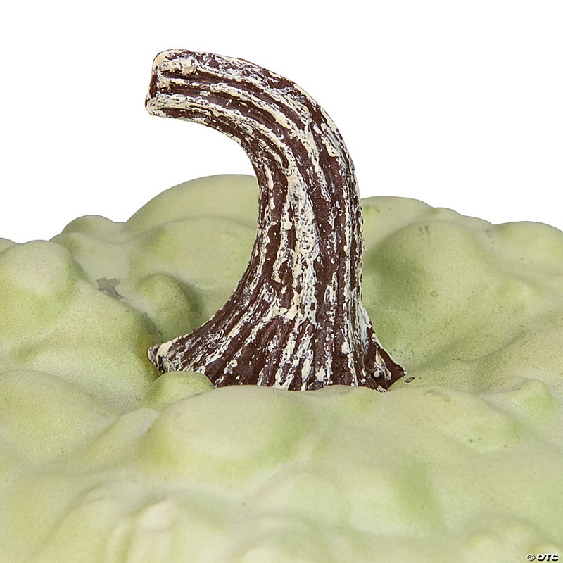 Northlight 7.5 White Textured Pumpkin Fall Halloween Statue