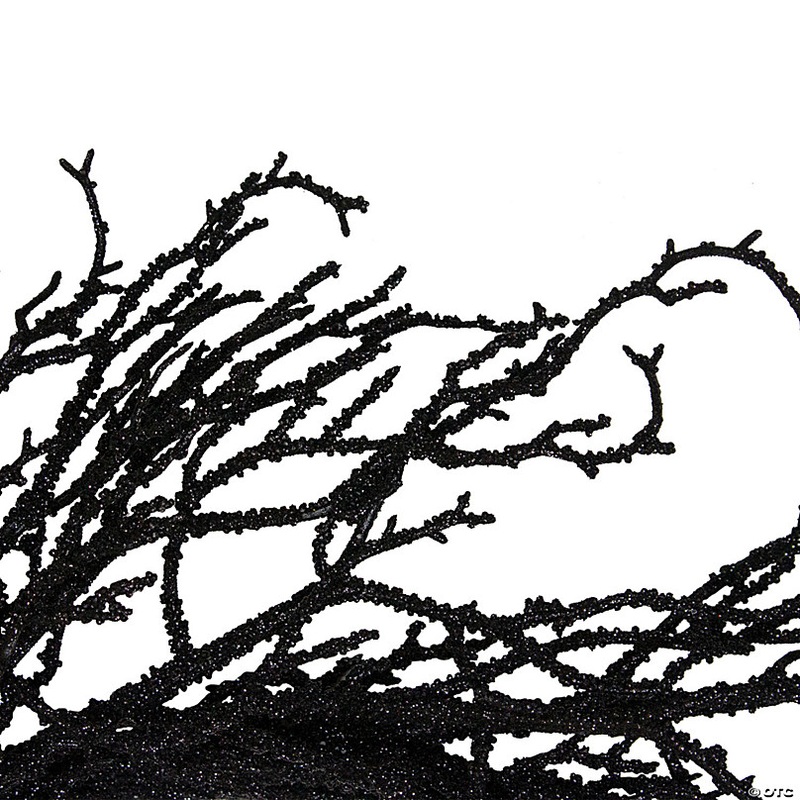 Northlight Black Twig Artificial Halloween Wreath - 24-Inch  Unlit