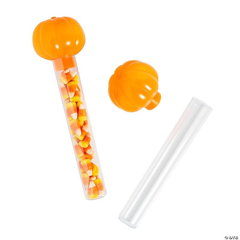 Pumpkin Tube Containers- 12 Pc.