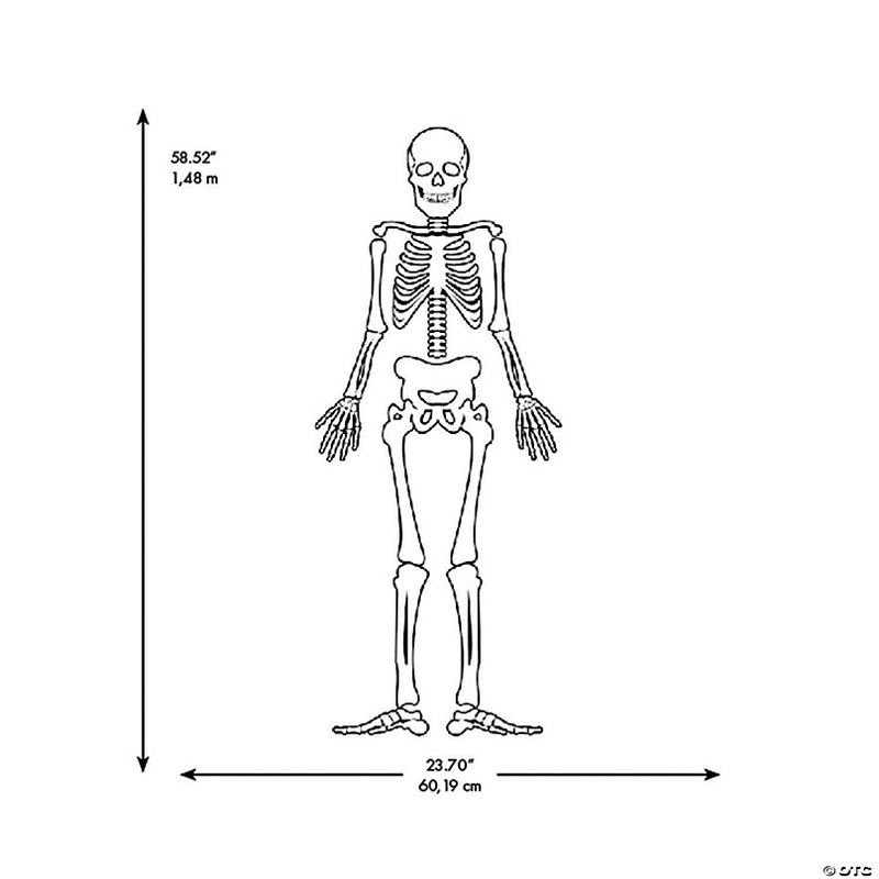 Roommates Skeleton Glow In The Dark Peel And Stick Giant Wall Decals