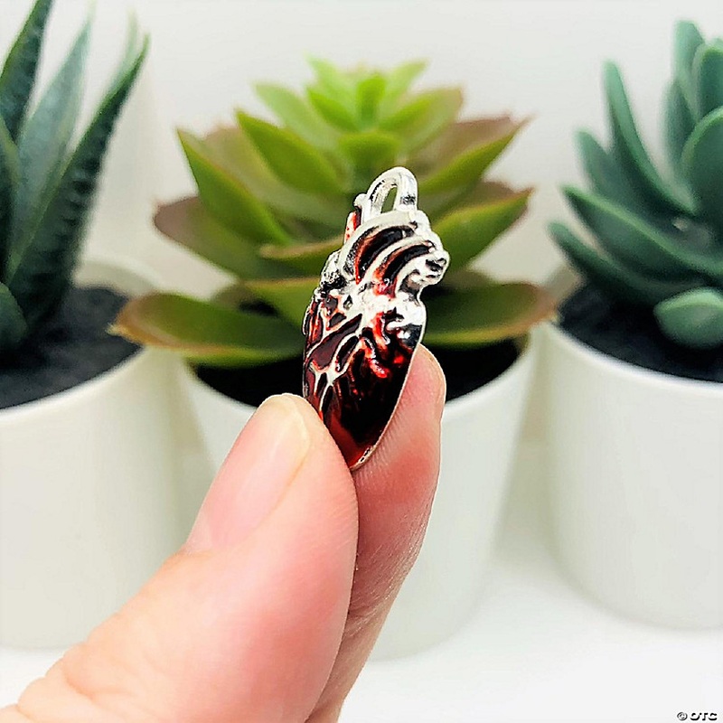 20 Pcs Halloween Human Heart Charms