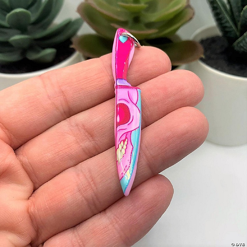 20 Pcs Halloween Knife with Skull Charms