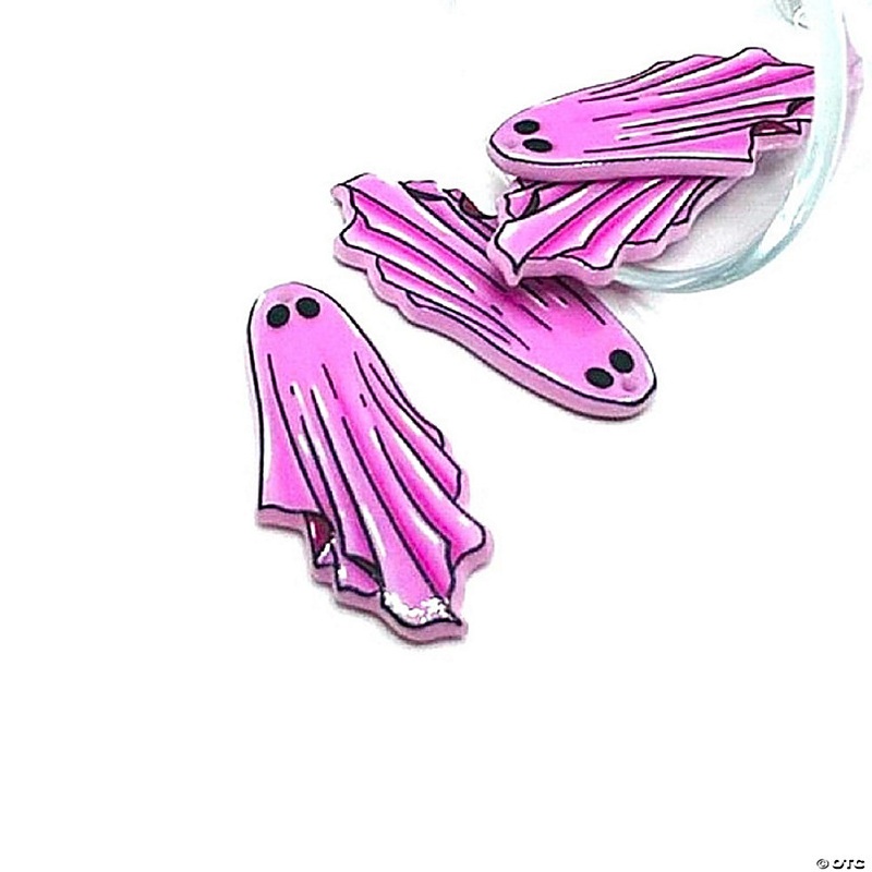 20 Pcs Pink Ghost Halloween Charms
