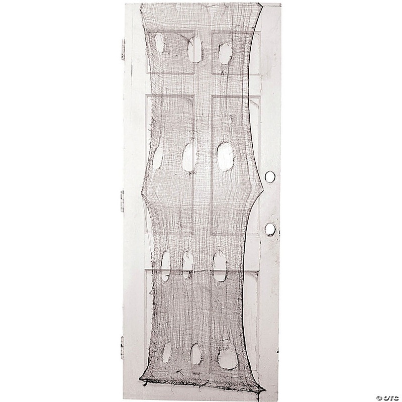 60 x 30 Black Creepy Door Cloth Polyester Halloween Decoration