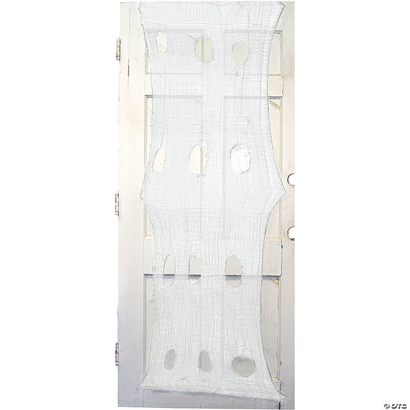 60 x 30 Cream Creepy Door Cloth Polyester Halloween Decoration