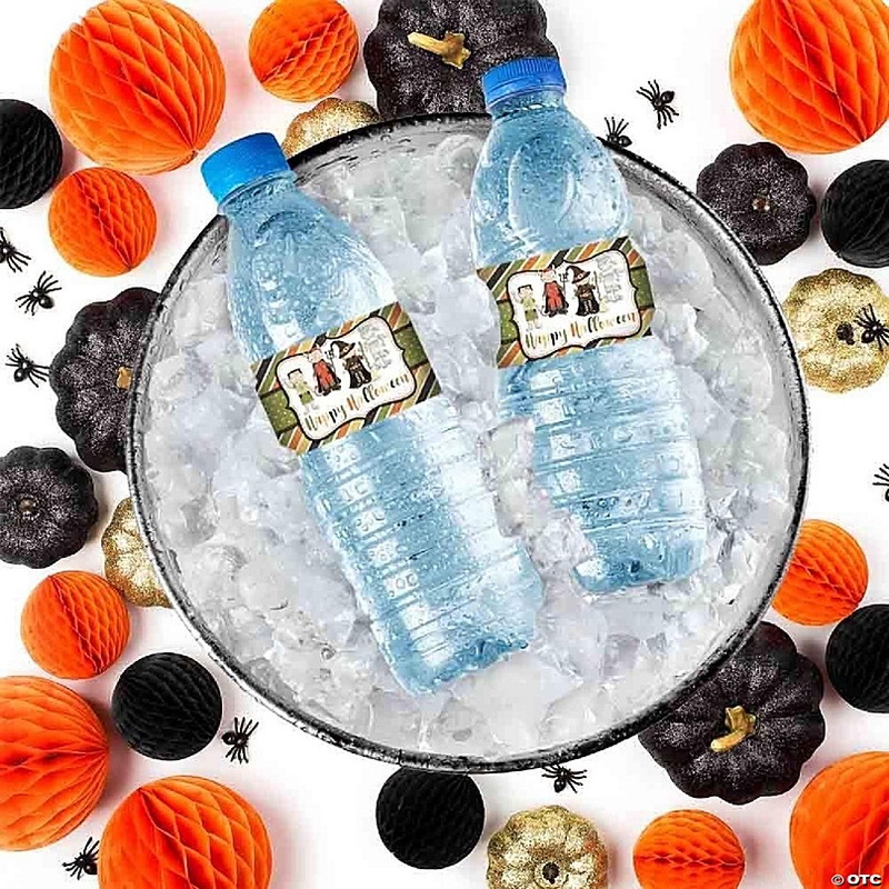 AmandaCreation Halloween Costume Water Bottle Wrappers 20pcs.