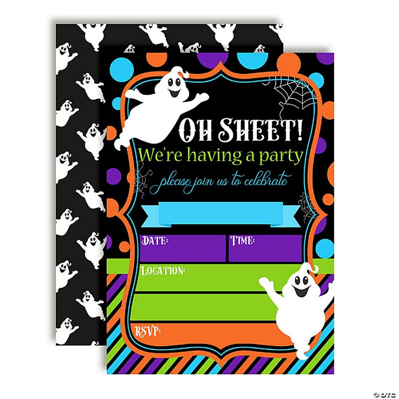 AmandaCreation Oh Sheet Halloween Invites 40pc.