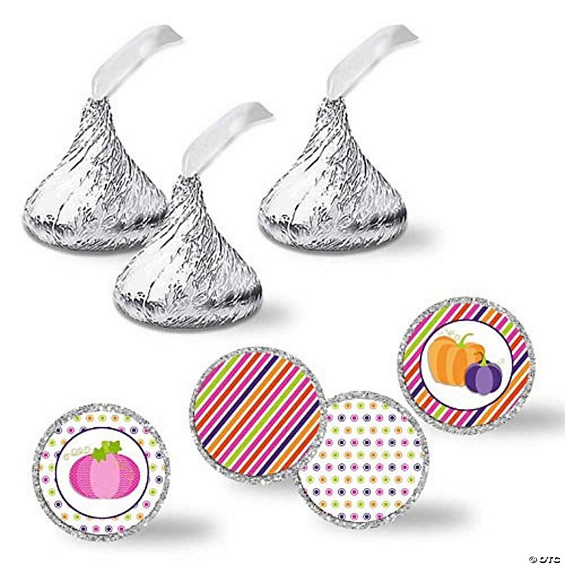 AmandaCreation Pink Pumpkin Kiss Stickers 324pcs.