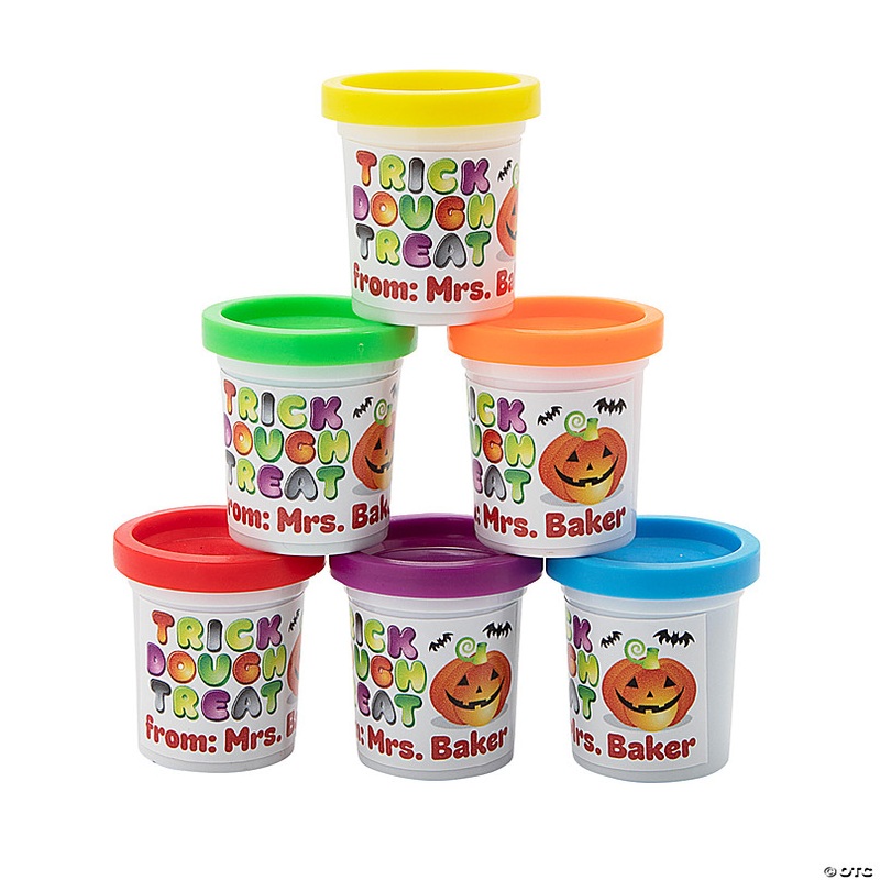 Bulk 30 Pc. Personalized Halloween Dough Handouts