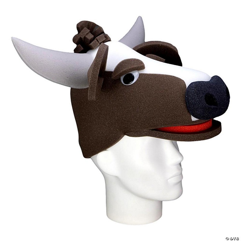Foam Party Hats Big Cow Hat - Photo Booth Prop - Party Favors -Halloween - Crazy Hat Day