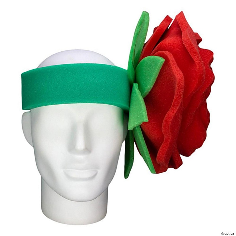 Foam Party Hats Big Rose Headband - Photo Booth Prop - Party Favors -Halloween - Crazy Hat Day
