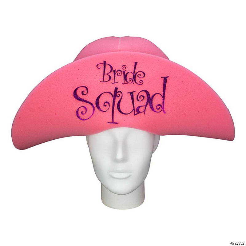 Foam Party Hats Bride Squad Lady Hat - Photo Booth Prop - Party Favors -Halloween - Crazy Hat Day