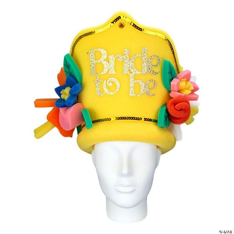 Foam Party Hats Bride to be Crown - Photo Booth Prop - Party Favors -Halloween - Crazy Hat Day
