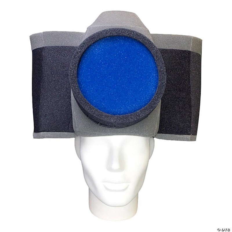 Foam Party Hats Camera Hat - Photo Booth Prop - Party Favors -Halloween - Crazy Hat Day