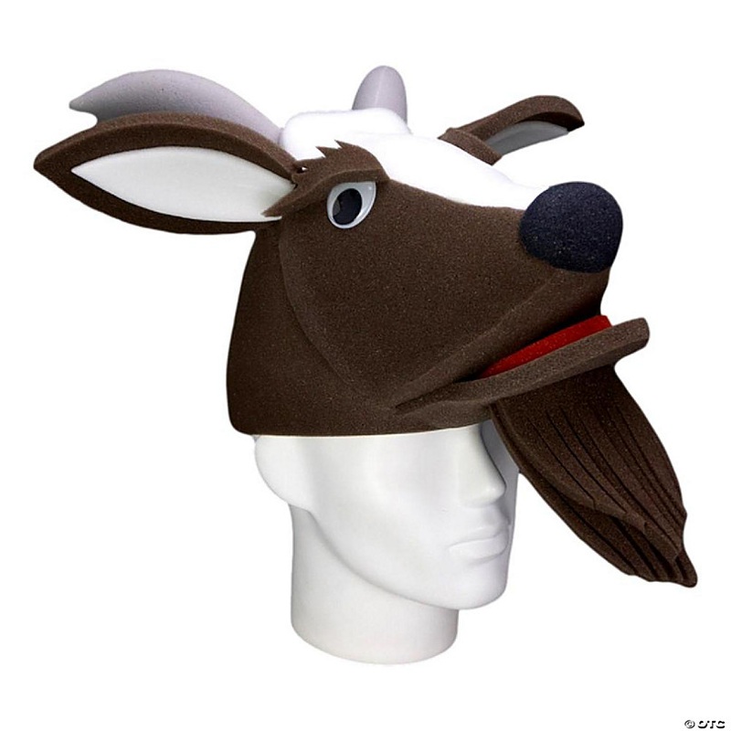 Foam Party Hats Goat Hat - Photo Booth Prop - Party Favors -Halloween - Crazy Hat Day