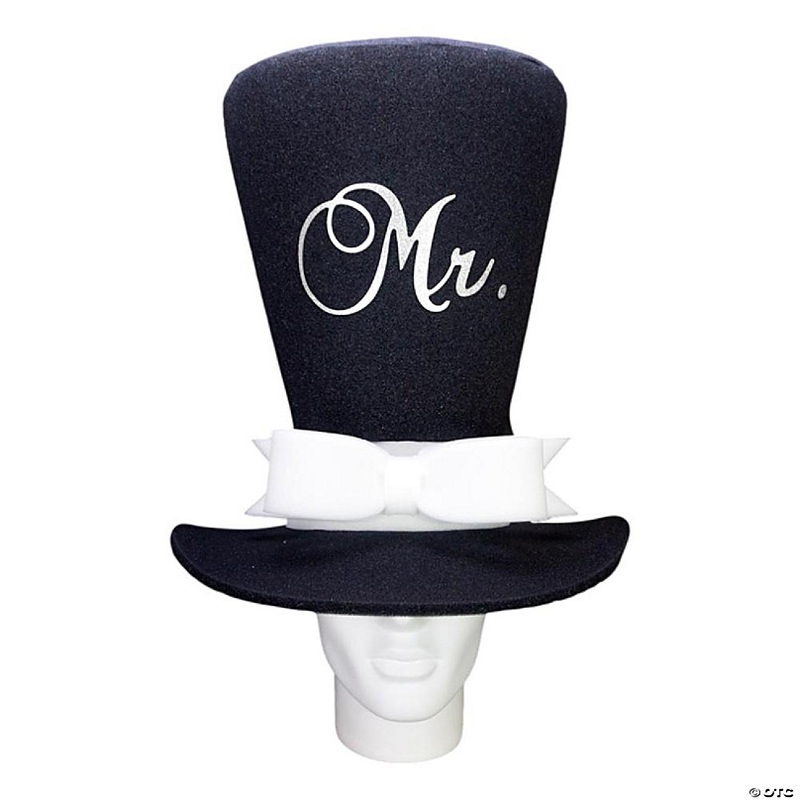 Foam Party Hats Mr Groom Hat - Photo Booth Prop - Party Favors -Halloween - Crazy Hat Day