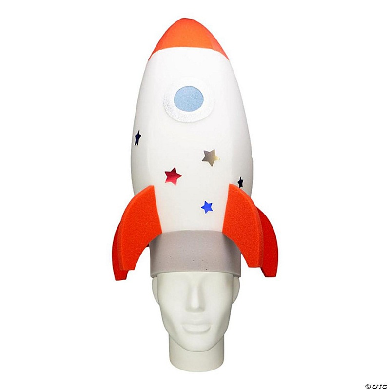 Foam Party Hats Rocket Hat - Photo Booth Prop - Party Favors -Halloween - Crazy Hat Day