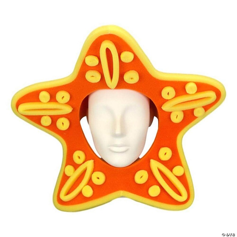 Foam Party Hats Starfish Hat - Photo Booth Prop - Party Favors -Halloween - Crazy Hat Day