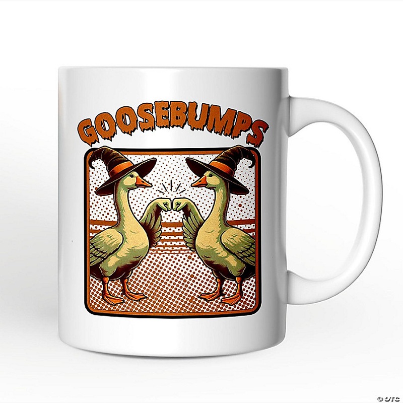 Goosebumps Mug, Retro Best Friend Halloween Goose Gift, OrnamentallyYou
