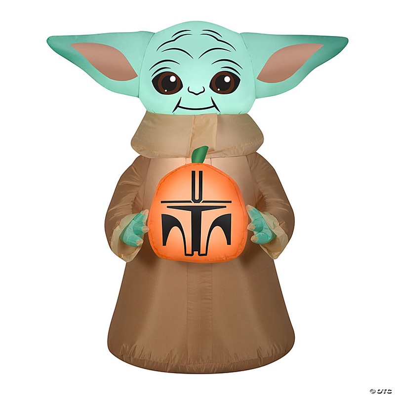 National Tree Company 42 in. Inflatable Halloween Baby Yoda